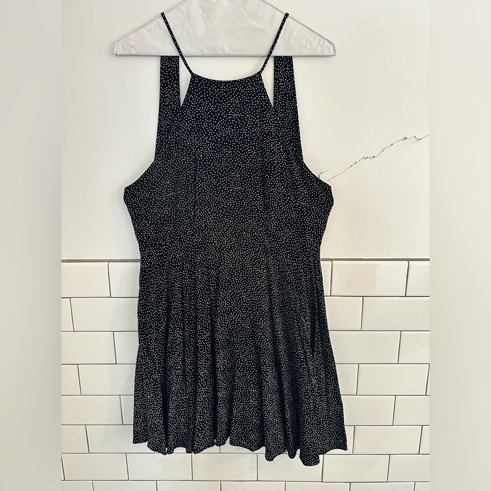 Super cute Urban Outfitters summery dress. Black and white polka dots.